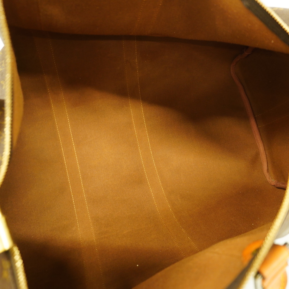 Louis Vuitton Monogram Canvas Keepall Travel Bag Brown and Tan - Picture 4 of 13
